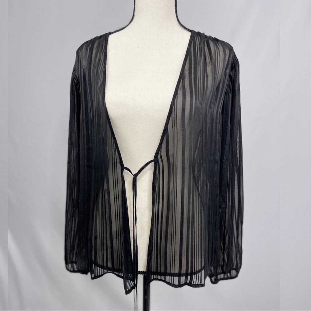 Victoria’s Secret Black Mesh Sheer Slip Cover